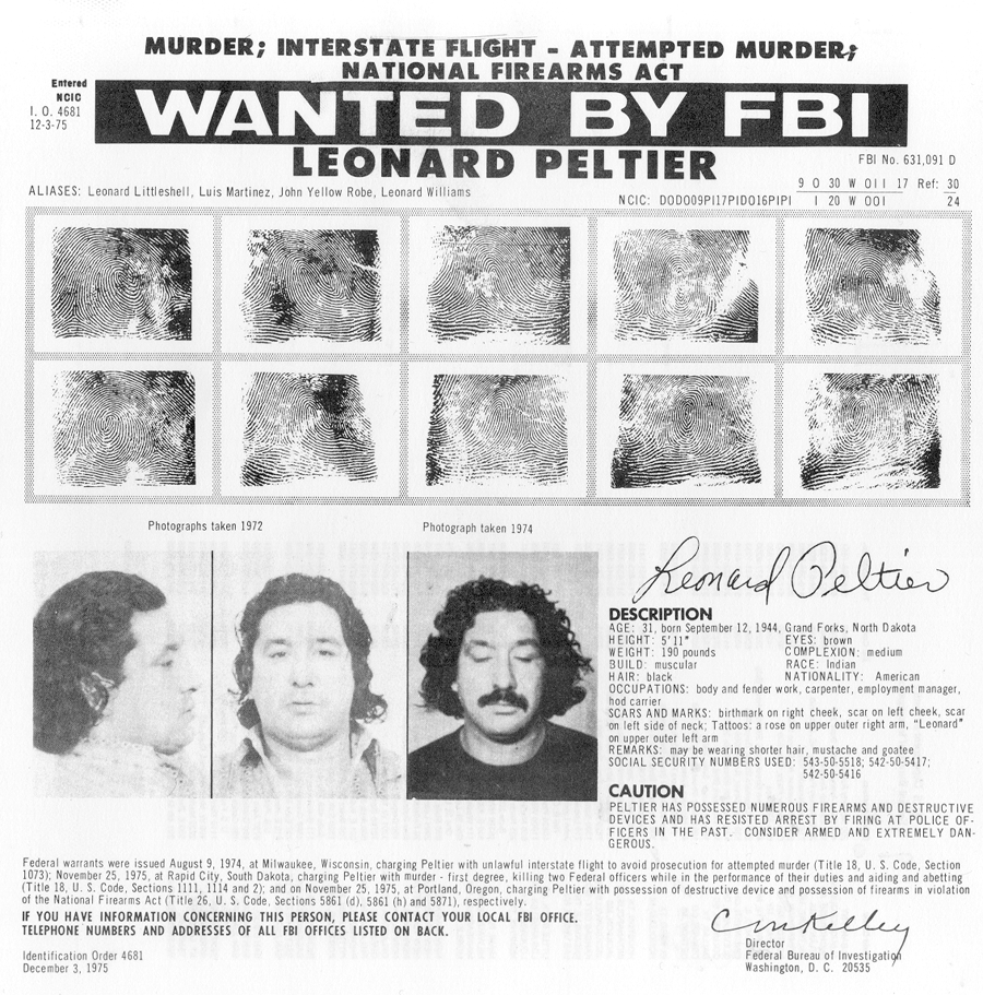 CLICK TO ENLARGE Here is an interesting website. the The No Parole Peltier Association http://www.noparolepeltier.com/debate.html An entire website devoted to refuting claims from Peltier advocates.