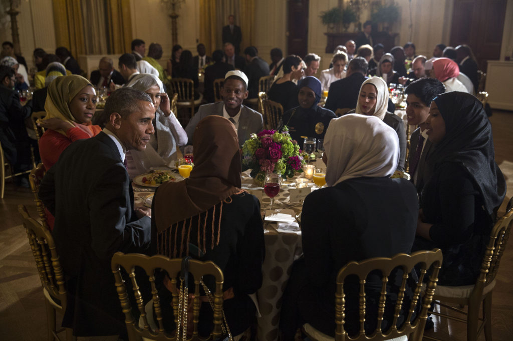 Barack Obama celebrates ramadan with fellow muslims