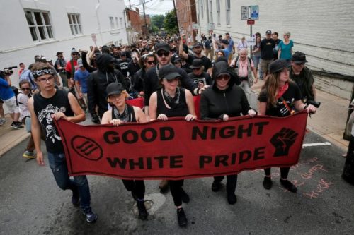 good night white pride is ANTIFA a political party are ANTIFA violent riot protestors