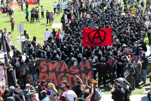 smash racism is ANTIFA a political party are ANTIFA violent riot protestors